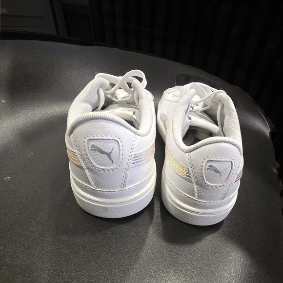 Puma White Sneakers with Iridescent Detail - Picture 6 of 8